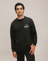 Sudadera Estampada Relaxed,NEGRO P1